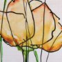 14165 - Meadow flowers III by Mercana Studio a Hand Embellished Textured Framed Art Print Matted under Glass