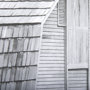 14179 - Grey & White Barn I by Mercana Studio Hand Embellished Textured Framed Photo Art Print Matted under 