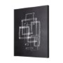102143-L - Lines III by Mercana Studio a Hand Embellished Textured Canvas
