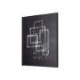 102143-S - Lines III by Mercana Studio a Hand Embellished Textured Canvas