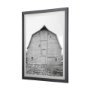 14180 - Grey & White Barn Ii by Mercana Studio Hand Embellished Textured Framed Photo Art Print Matted under