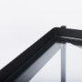 69785 - Trey 72.0"L x 16.0"W x 30.0"H Black Metal W/Glass Console Table
