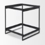69787 - Trey Black Metal W/Glass Accent Table 