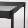 69787 - Trey Black Metal W/Glass Accent Table 
