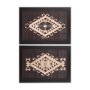 14021 - Brown Tapestry V by Mercana Studio a Hand Embellished Textured Framed Art Print