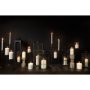 67880 - Omega III Large Black Metal Stacked Ring Table Candle Holder 