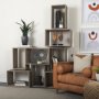 69229 - Simul (Set of 2) Light Brown Wood Modular Shelving Unit