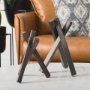 68805 - Bastian (Large) 9L x 8W Black Metal Abstract Object