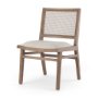 69829 - Wynn Fabric W/Brown Wood Dining Chair