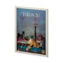 13789 - Toronto Go Canada (L) by Mercana Studio a Hand Embellished Decograph Framed Art Print
