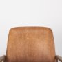 69815 - Westan Cognac Faux Leather W/Medium Brown Wood Accent Chair