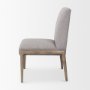 69824 - Palisades Gray Upholstery w/ Solid Wood Armless Dining Chair 