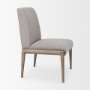 69824 - Palisades Gray Upholstery w/ Solid Wood Armless Dining Chair 
