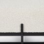 69836 - Amelia 55.0L x 18.0W x 18.0H Cream Boucle W/Black Metal Upholstered Bench