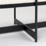 69836 - Amelia 55.0L x 18.0W x 18.0H Cream Boucle W/Black Metal Upholstered Bench