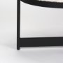 69836 - Amelia 55.0L x 18.0W x 18.0H Cream Boucle W/Black Metal Upholstered Bench