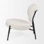 69839 - Amelia Cream Boucle W/Black Metal Upholstered Accent Chair 21.3L x 21.3W x 30.3H