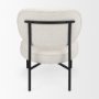 69839 - Amelia Cream Boucle W/Black Metal Upholstered Accent Chair 21.3L x 21.3W x 30.3H