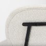 69839 - Amelia Cream Boucle W/Black Metal Upholstered Accent Chair 21.3L x 21.3W x 30.3H