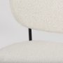 69839 - Amelia Cream Boucle W/Black Metal Upholstered Accent Chair 21.3L x 21.3W x 30.3H