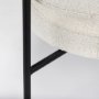69839 - Amelia Cream Boucle W/Black Metal Upholstered Accent Chair 21.3L x 21.3W x 30.3H