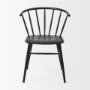 69840 - Colin 21.3L x 21.3W x 30.3H Black Metal Dining Chair