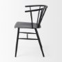 69840 - Colin 21.3L x 21.3W x 30.3H Black Metal Dining Chair