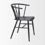 69840 - Colin 21.3L x 21.3W x 30.3H Black Metal Dining Chair