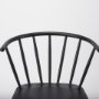 69840 - Colin 21.3L x 21.3W x 30.3H Black Metal Dining Chair