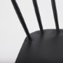 69840 - Colin 21.3L x 21.3W x 30.3H Black Metal Dining Chair