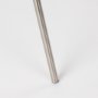 69844 - Ambrose 20.0L x 20.0W x 61.8H Silver Metal W/Beige Fabric Shade Floor Lamp