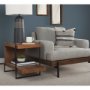 68757 - Colburne I Gray Fabric W/ Wood and Iron Frame Accent Chair 