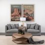 13499 - California Go USA (XL) by Mercana Studio a Hand Embellished Decograph Framed Art Print under Glass