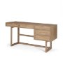 69899 - Grier 60" Light Brown Solid Wood W/Cane Office Desk