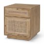 69935 - Grier Light Brown Wood w/ Cane End Table