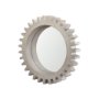 37247 - Sundance Cog 26" Round Grey Wood Frame Mirror