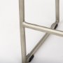 69554 - Givens 25.8"H Seat Height Brown Wood W/Silver Metal Frame Counterstool