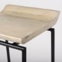 69556 - Givens 25.8"H Seat Height Natural Wood W/Black Metal Counter Stool