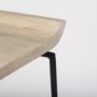 69556 - Givens 25.8"H Seat Height Natural Wood W/Black Metal Counter Stool