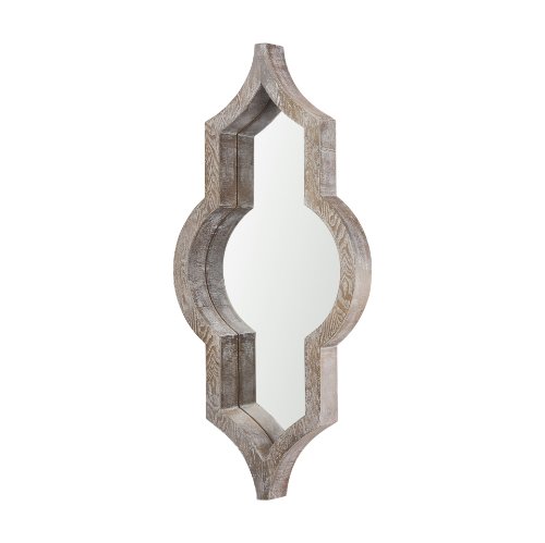 69458 - Tamanar 15.0 x 3.0 x 34.1 Light Brown Wood Frame Wall Mirror