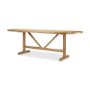 69956-AB - Viktor 94"L Light Brown Solid Wood Dining Table