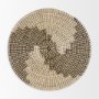 69601 - Luna 18.0L x 18.0W x 3.0H Large Light Brown Seagrass Round Wall Hanging Plate 