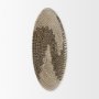 69601 - Luna 18.0L x 18.0W x 3.0H Large Light Brown Seagrass Round Wall Hanging Plate 