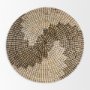 69601 - Luna 18.0L x 18.0W x 3.0H Large Light Brown Seagrass Round Wall Hanging Plate 