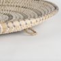 69602 - Avel  18.0L x 18.0W x 3.0H  Light Brown Seagrass W/Dark Brown String Round Wall Hanging Plate