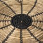 69604 - Mekhi 24.0L x 24.0W x 3.5 Light Brown Seagrass W/Black String Round Wall Hanging Plate 