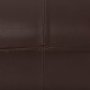 70051 - Minara 36L x 36W x 16H Square Dark Brown Leather Wrapped Ottoman