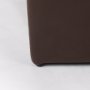70051 - Minara 36L x 36W x 16H Square Dark Brown Leather Wrapped Ottoman