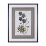 13968 - Soft Blue Botanoicals V by Mercana Studio Hand Embellished Framed Art Print Matted under Glass
