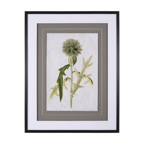 13969 - Soft Blue Botanoicals VI by Mercana Studio Hand Embellished Framed Art Print Matted under Glass